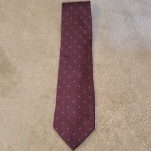 Vintage Giorgio Armani Maroon tie with blue lines throughout tie